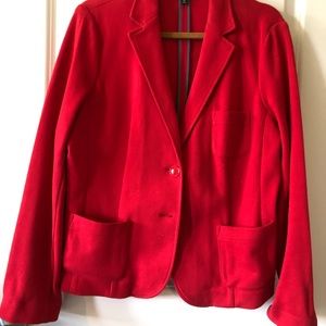 Talbots Red Blazer  Size 16 Petite